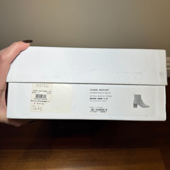 ISABEL MARANT "DEYISSA" SUEDE BROWN BOOTIES SIZE 37 - Picture 2 of 7